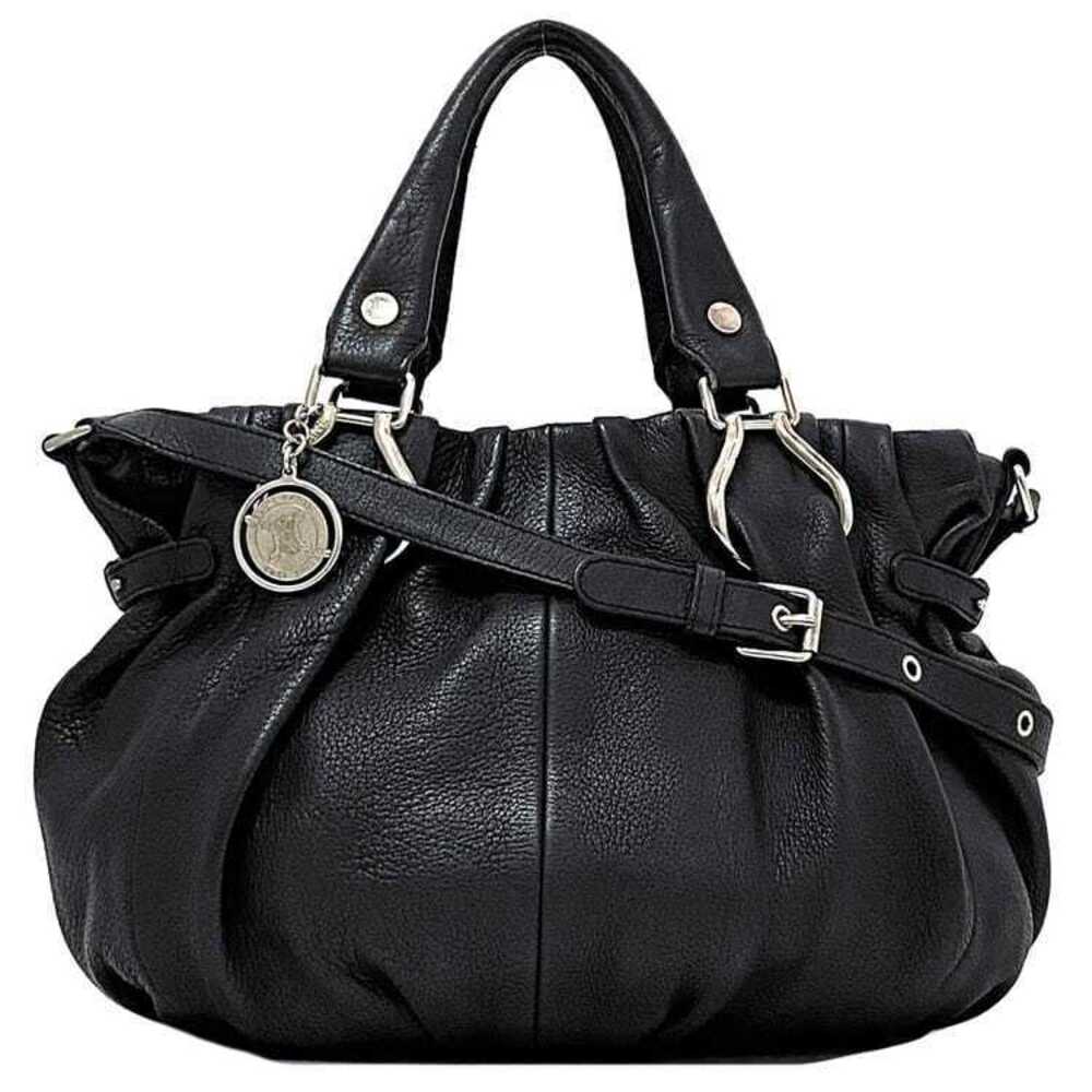 Celine Bag Black Handbag Leather Charm Work Business